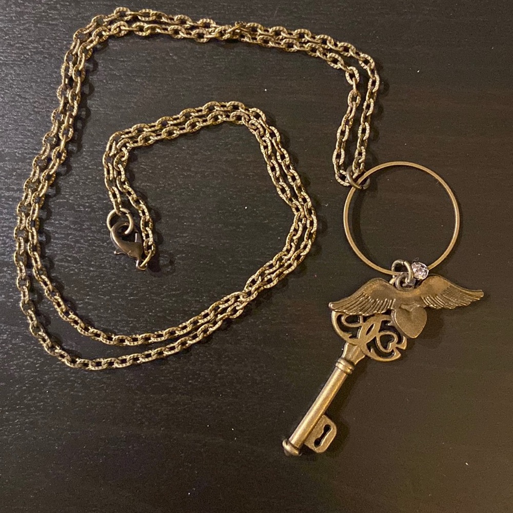 Bronze key necklace